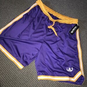 Moneyball Sportswear XL Adult Purple Basketball Shorts